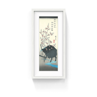 Ox in the Peach Garden, After 1830-Utagawa Hiroshige (Andō Hiroshige)-Pinto Gallery