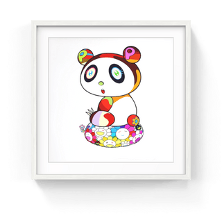 Panda Cub on a Flower Cushion, Bouncy Bounce., 2020-Takashi Murakami-Pinto Gallery