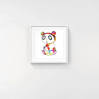 Panda Cub on a Flower Cushion, Bouncy Bounce., 2020-Takashi Murakami-Pinto Gallery