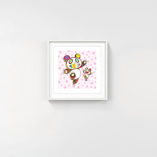 Panda Parent and Cub in a Shower of Cherry Blossoms, 2024-Takashi Murakami-Pinto Gallery