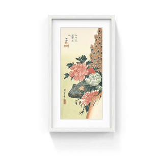 Peony and Peacock, After 1834-Utagawa Hiroshige (Andō Hiroshige)-Pinto Gallery