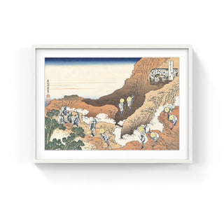 People Climbing the Mountain, After 1830-Katsushika Hokusai-Pinto Gallery
