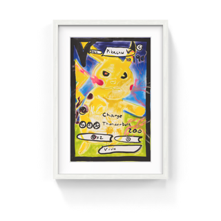 Pikachu, 2022-Katherine Bernhardt-Pinto Gallery