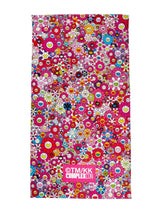 Pink Flowers Beach Towel, 2017