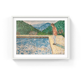 Portrait of an Artist (Pool with Two Figures) Ⅱ (inspired by David Hockney), 2020-MADSAKI-Pinto Gallery