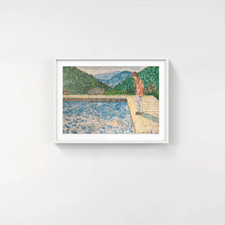 Portrait of an Artist (Pool with Two Figures) Ⅱ (inspired by David Hockney), 2020-MADSAKI-Pinto Gallery