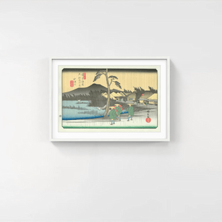 Rain at Nakatsu River, After 1837-Utagawa Hiroshige (Andō Hiroshige)-Pinto Gallery
