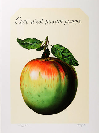 René Magritte - Ceci n'est pas une pomme (This is not an apple), 2010 - Pinto Gallery
