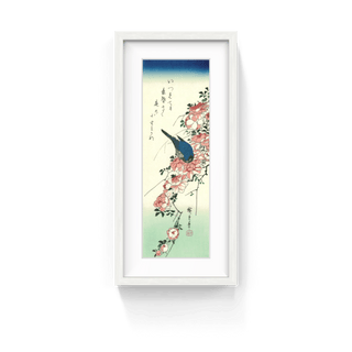 Rose and Blue Bird, After 1832-Utagawa Hiroshige (Andō Hiroshige)-Pinto Gallery