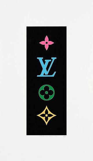 SUPERFLAT Colorful Monogram < Black >, 2003-Takashi Murakami-Pinto Gallery