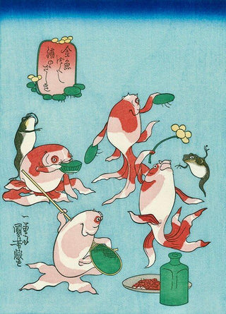 Sake No Zashiki (A Drinking Party), After 1842-Utagawa Kuniyoshi-Pinto Gallery