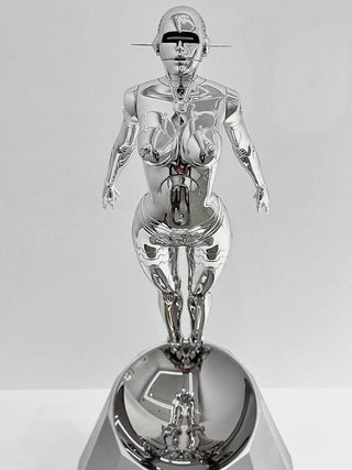 Sexy Robot Floating Type II 1/4 scale (Silver), 2025-Hajime Sorayama-Pinto Gallery