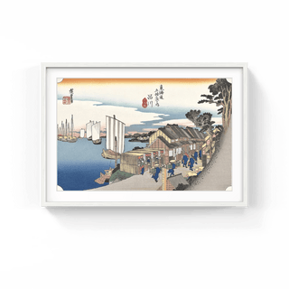Shinagawa -Daybreak, After 1833-Utagawa Hiroshige (Andō Hiroshige)-Pinto Gallery
