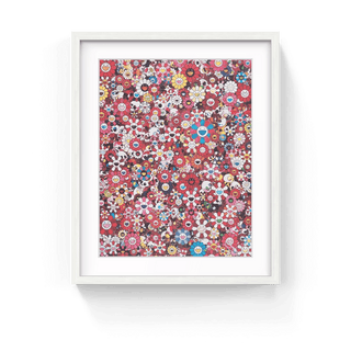 Skulls & Flowers Red, 2016-Takashi Murakami-Pinto Gallery
