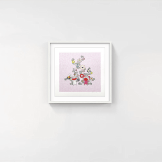 Snow, Moon, and Flower: Flowers with Kaikai and Kiki, 2022-Takashi Murakami-Pinto Gallery