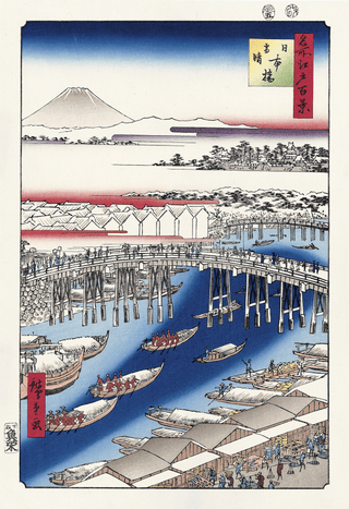 Snow Scene at Nihonbashi Bridge, After 1856-Utagawa Hiroshige (Andō Hiroshige)-Pinto Gallery