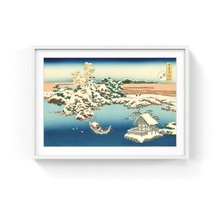 Snow at Sumida, After 1833-Katsushika Hokusai-Pinto Gallery
