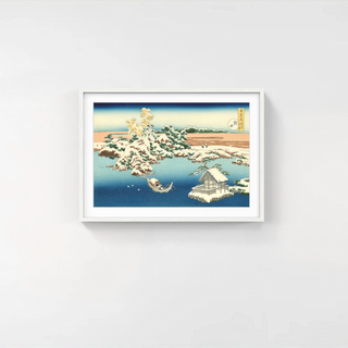 Snow at Sumida, After 1833-Katsushika Hokusai-Pinto Gallery