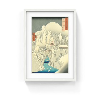Snowy View of Mt. Haruna in Kozuke Province, After 1853-Utagawa Hiroshige (Andō Hiroshige)-Pinto Gallery