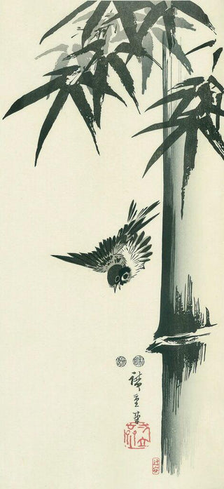 Sparrows and Bamboo, After 1835-Utagawa Hiroshige (Andō Hiroshige)-Pinto Gallery