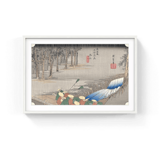 Spring Rain at Tsuchiyama, After 1833-Utagawa Hiroshige (Andō Hiroshige)-Pinto Gallery