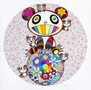 Springtime Bliss. Panda Parent and Cubs, 2025-Takashi Murakami-Pinto Gallery