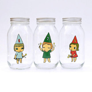 Storage Jar Gril Large (Set of 3), 2020-Yoshitomo Nara-Pinto Gallery