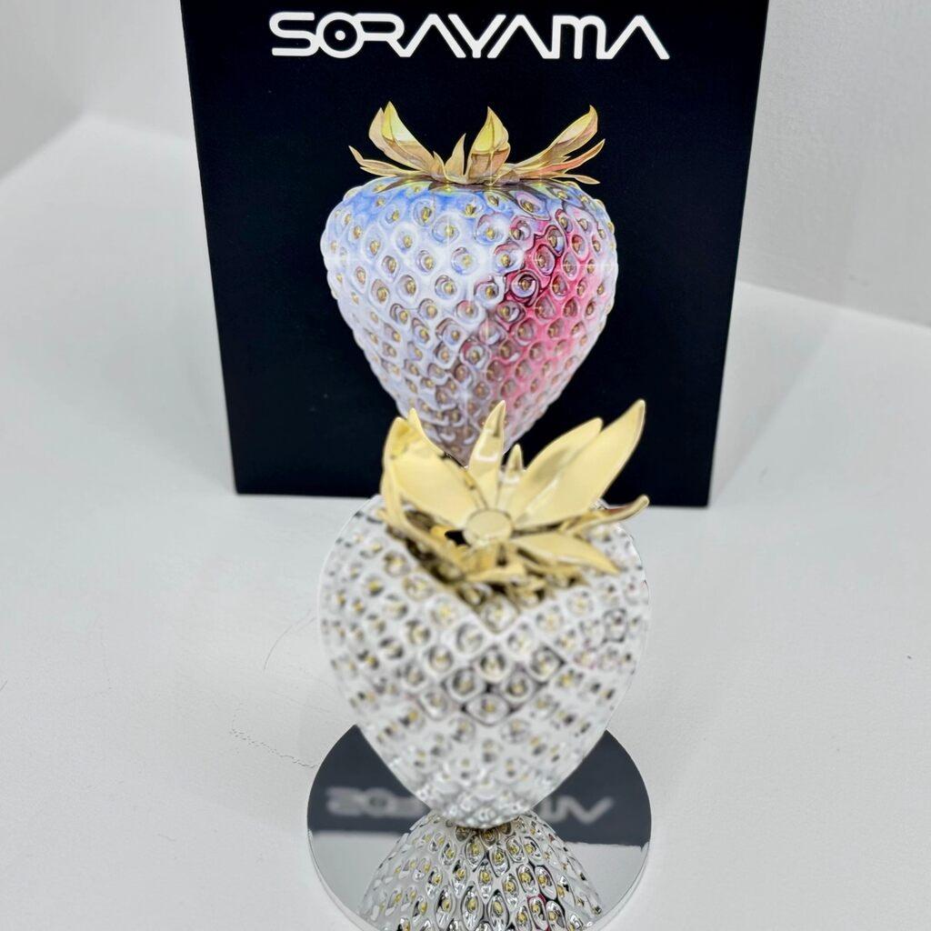 Hajime Sorayama | Strawberry (Silver), 2025 – Pinto Gallery