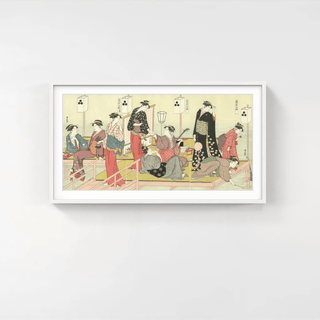 Summer Evening Cooling by the Kamo River at Shijo, After 1782-Torii Kiyonaga-Pinto Gallery
