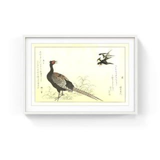 Swallows and Pheasant, After 1792-Kitagawa Utamaro-Pinto Gallery