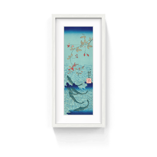 Sweetfish under Bush Clover, After 1842-Utagawa Kuniyoshi-Pinto Gallery