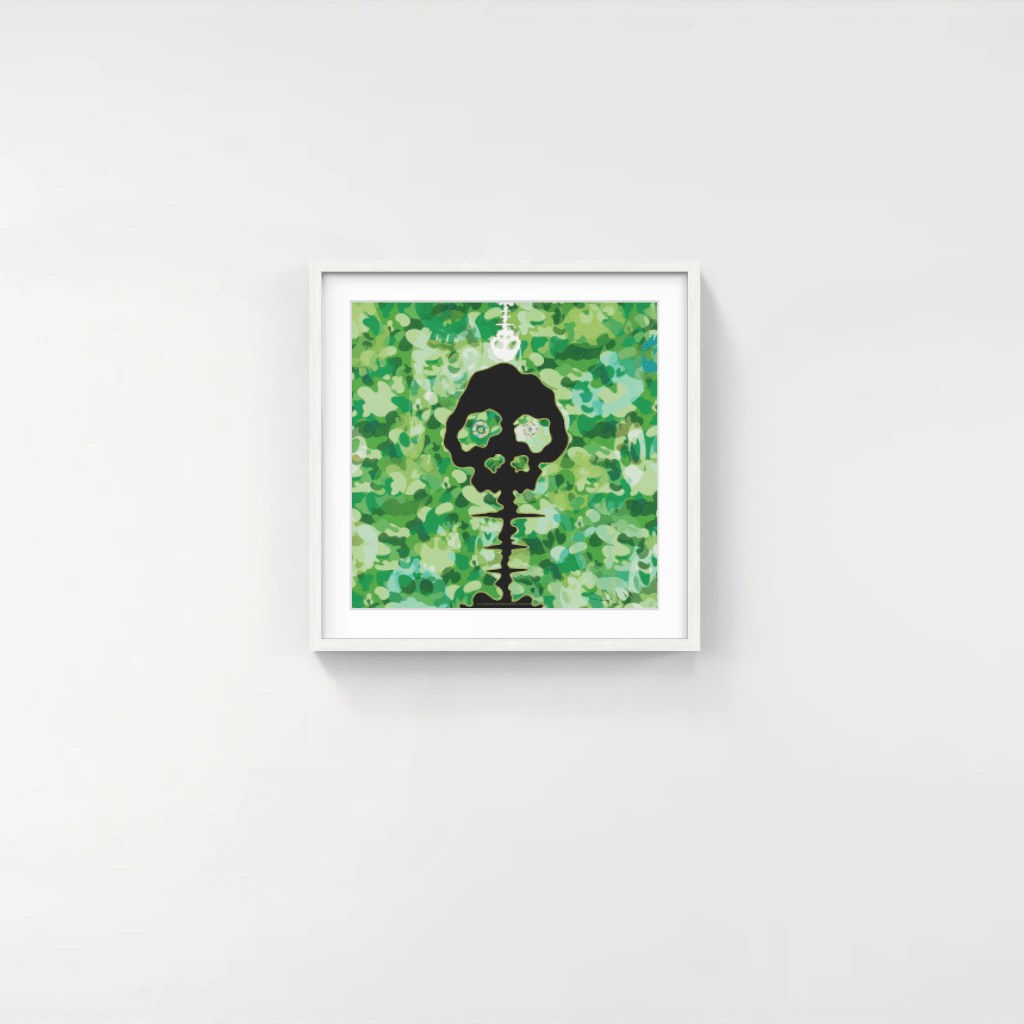 Takashi Murakami | TIME – camouflage moss green, 2011 – Pinto Gallery