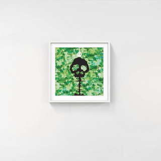 TIME – camouflage moss green, 2011-Takashi Murakami-Pinto Gallery