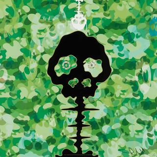 TIME – camouflage moss green, 2011-Takashi Murakami-Pinto Gallery