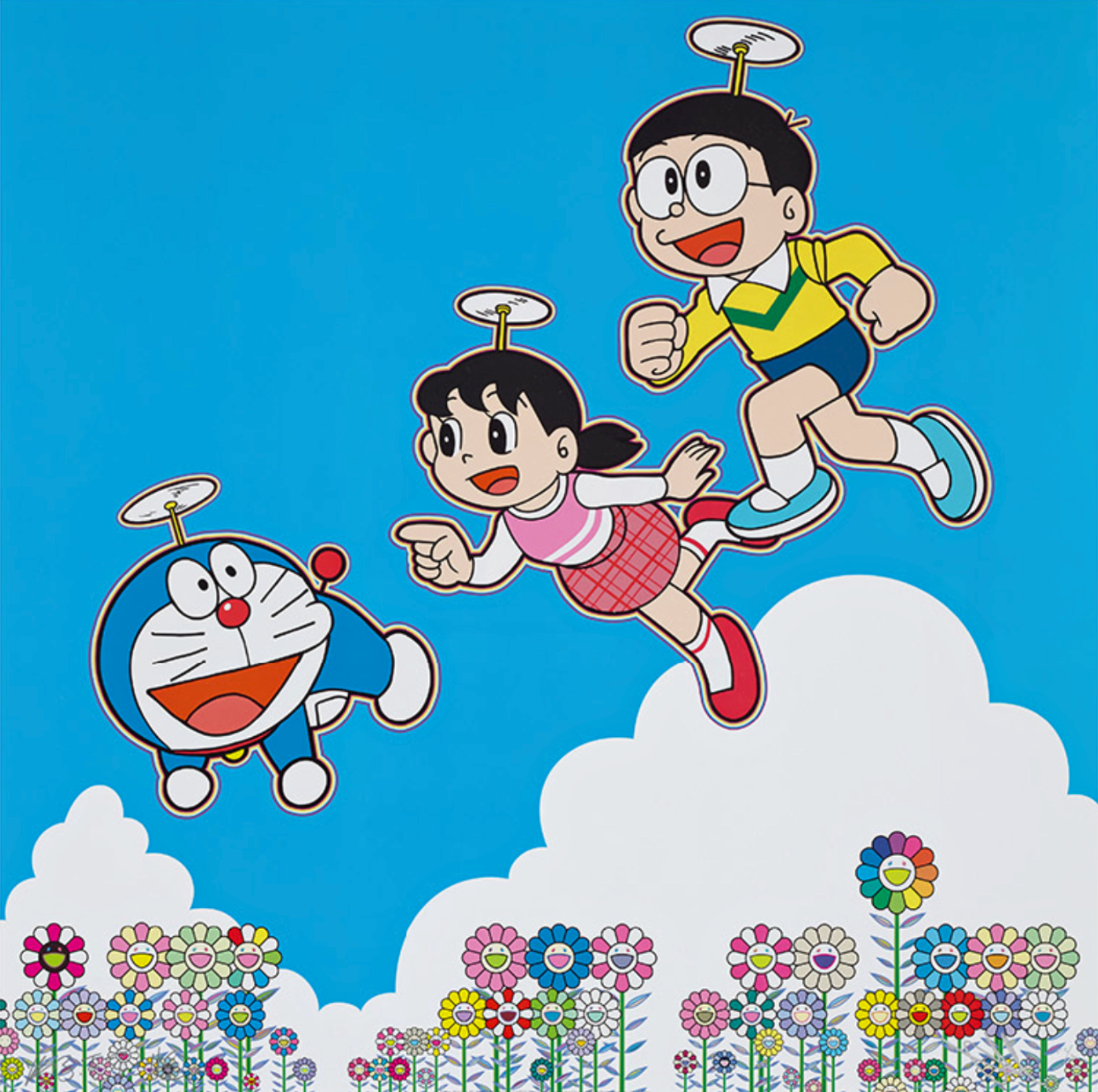 Takashi Murakami - A Blue Sky! Like We Could Go On Forever!, 2020 - Pinto Gallery