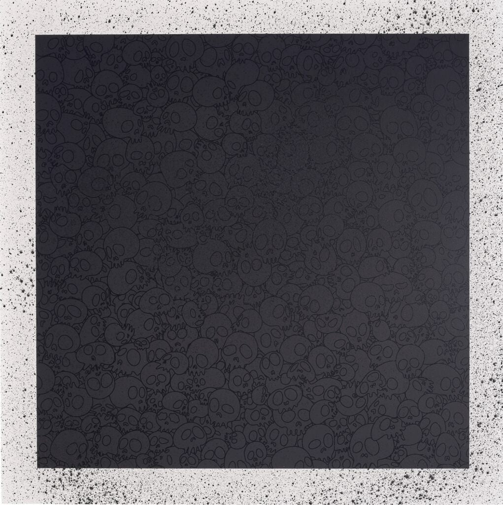 Takashi Murakami - Black Skulls Square (TM/KK For BLM), 2020 - Pinto Gallery