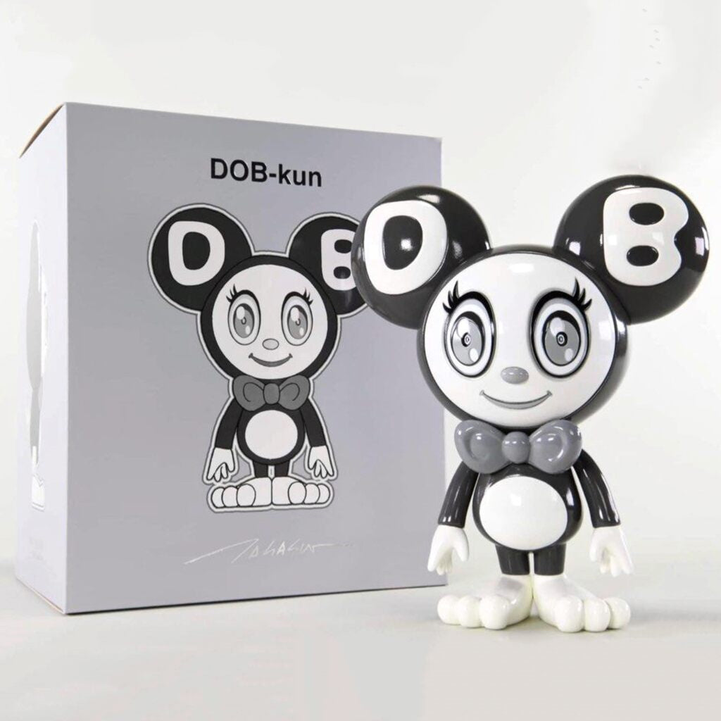 Takashi Murakami - DOB-kun (Black & White), 2023 - Pinto Gallery