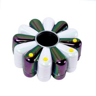 Takashi Murakami - Flower Go Walk Color (Aurora: Black x White), 2022 - Pinto Gallery
