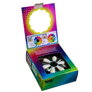 Takashi Murakami - Flower Go Walk Color (Aurora: Black x White), 2022 - Pinto Gallery