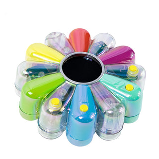 Takashi Murakami - Flower Go Walk Color (Aurora: Multi x White), 2022 - Pinto Gallery