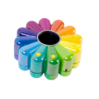 Takashi Murakami - Flower Go Walk Color (Aurora: Rainbow x Clear), 2022 - Pinto Gallery