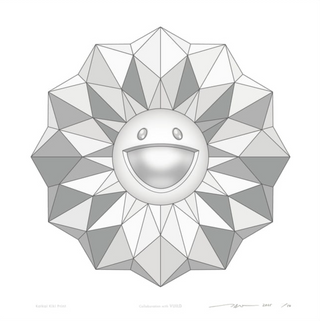Takashi Murakami - Flower Polygon Platinum (VUILD), 2025 - Pinto Gallery