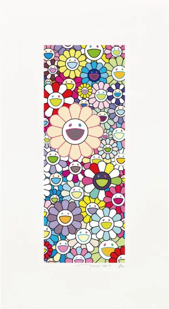 Takashi Murakami - Flower Tanzaku: Firefly Light, 2025 - Pinto Gallery