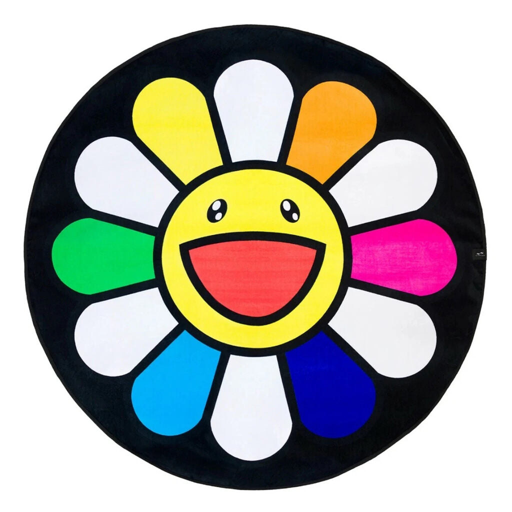Takashi Murakami - Flower Towel (Black), 2022 - Pinto Gallery