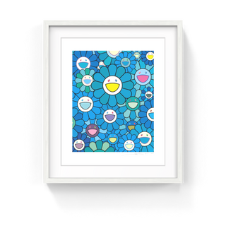 Takashi Murakami - Flowers and Prosperity Lapis Lazuli Blue, 2025 - Pinto Gallery