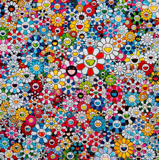 Takashi Murakami - Flowers with Smiley Faces, 2013 - Pinto Gallery