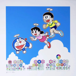 Takashi Murakami, Fujiko Fujio - A Blue Sky! Like We Could Go On Forever!, 2021 - Pinto Gallery