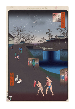 Takashi Murakami - Hiroshige’s 100 Famous Views of Edo: Japonisme Reconsidered—Aoi Slope, outside Toranomon Gate, 2025 - Pinto Gallery