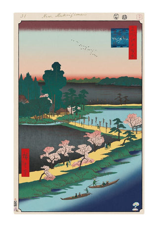 Takashi Murakami - Hiroshige’s 100 Famous Views of Edo: Japonisme Reconsidered—Azuma Shrine and the Entwined Camphor, 2025 - Pinto Gallery