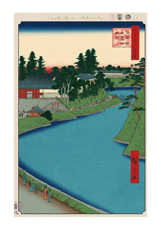 Takashi Murakami - Hiroshige’s 100 Famous Views of Edo: Japonisme Reconsidered—Benkei Moat from Soto-Sakurada to Kōjimachi, 2025 - Pinto Gallery